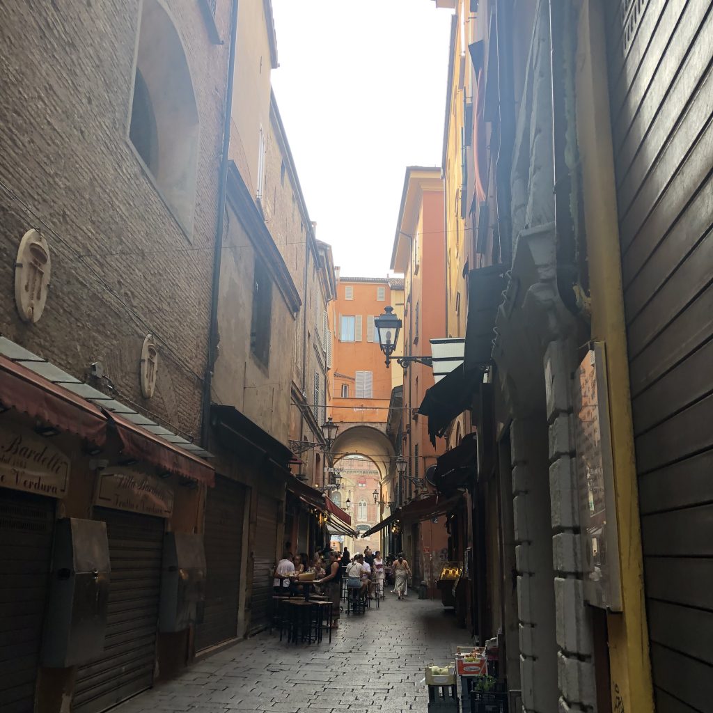 Gasse in Bologna