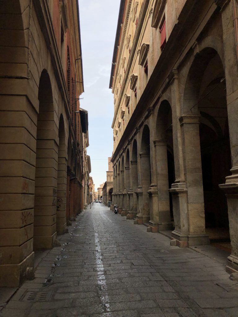 Arkadengang in Bologna